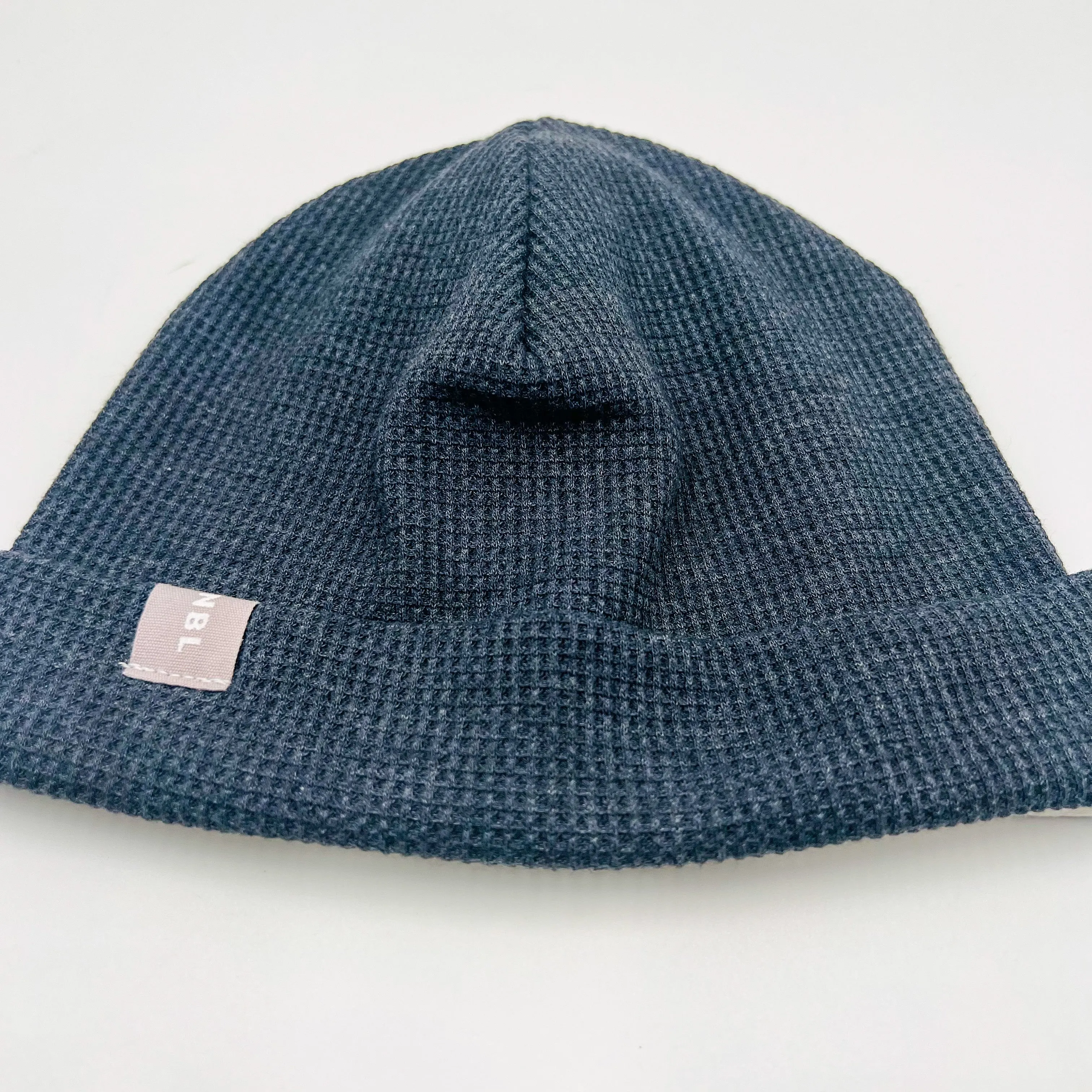 Adult Beanie Hat (Dark Grey Waffle)