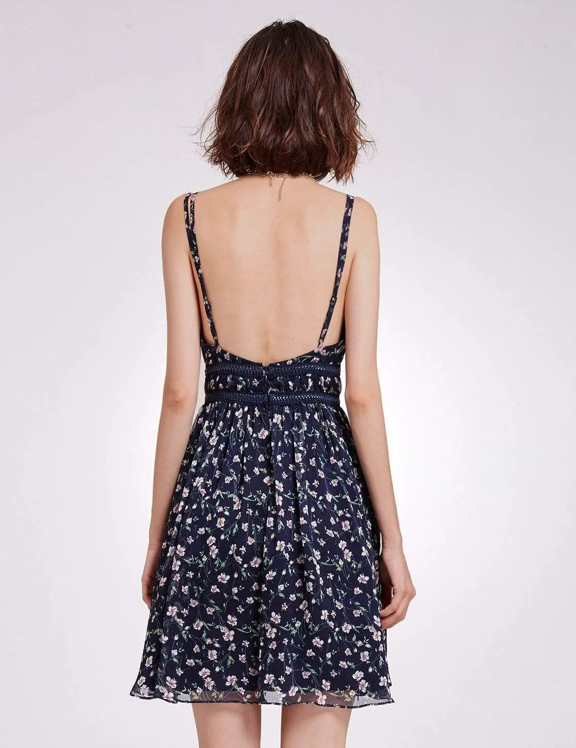 Alisa Pan V Neck Floral Print Summer Dress