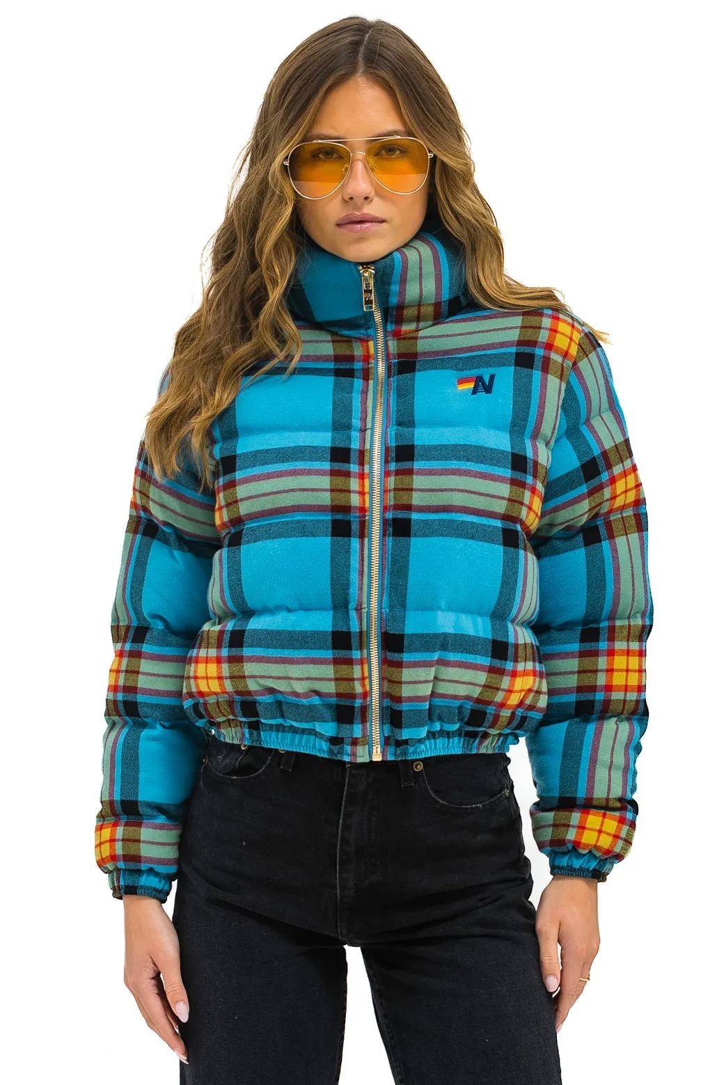 APRES PLAID PUFFER JACKET - JACKSON PLAID