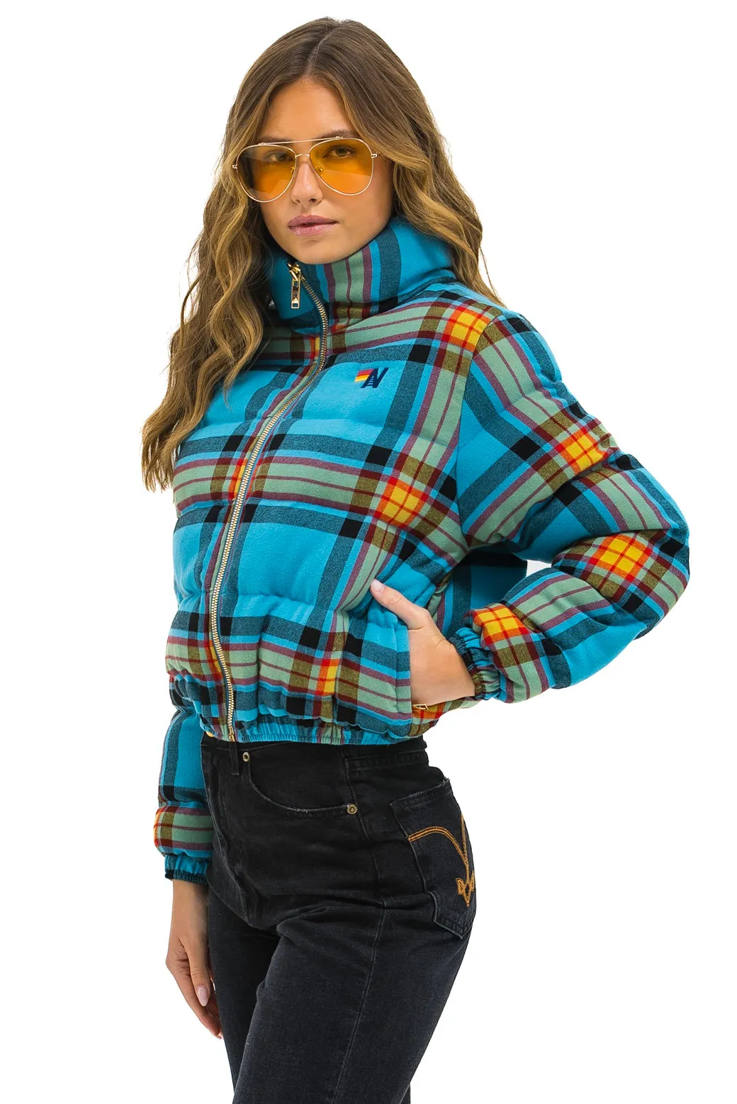 APRES PLAID PUFFER JACKET - JACKSON PLAID