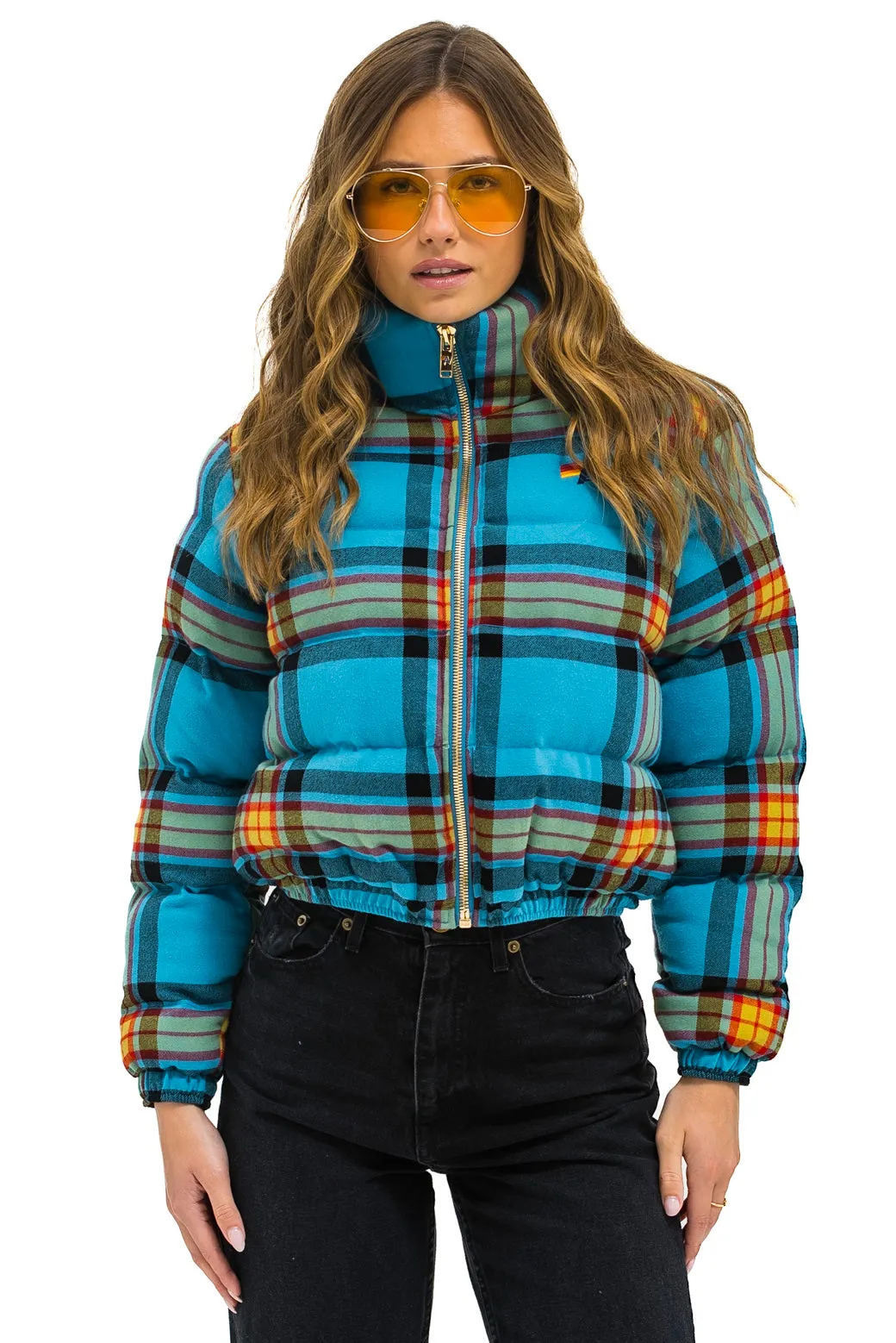 APRES PLAID PUFFER JACKET - JACKSON PLAID