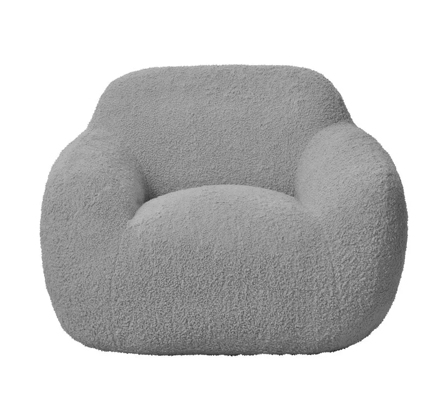 Boucle Cozy Chair Range Grey