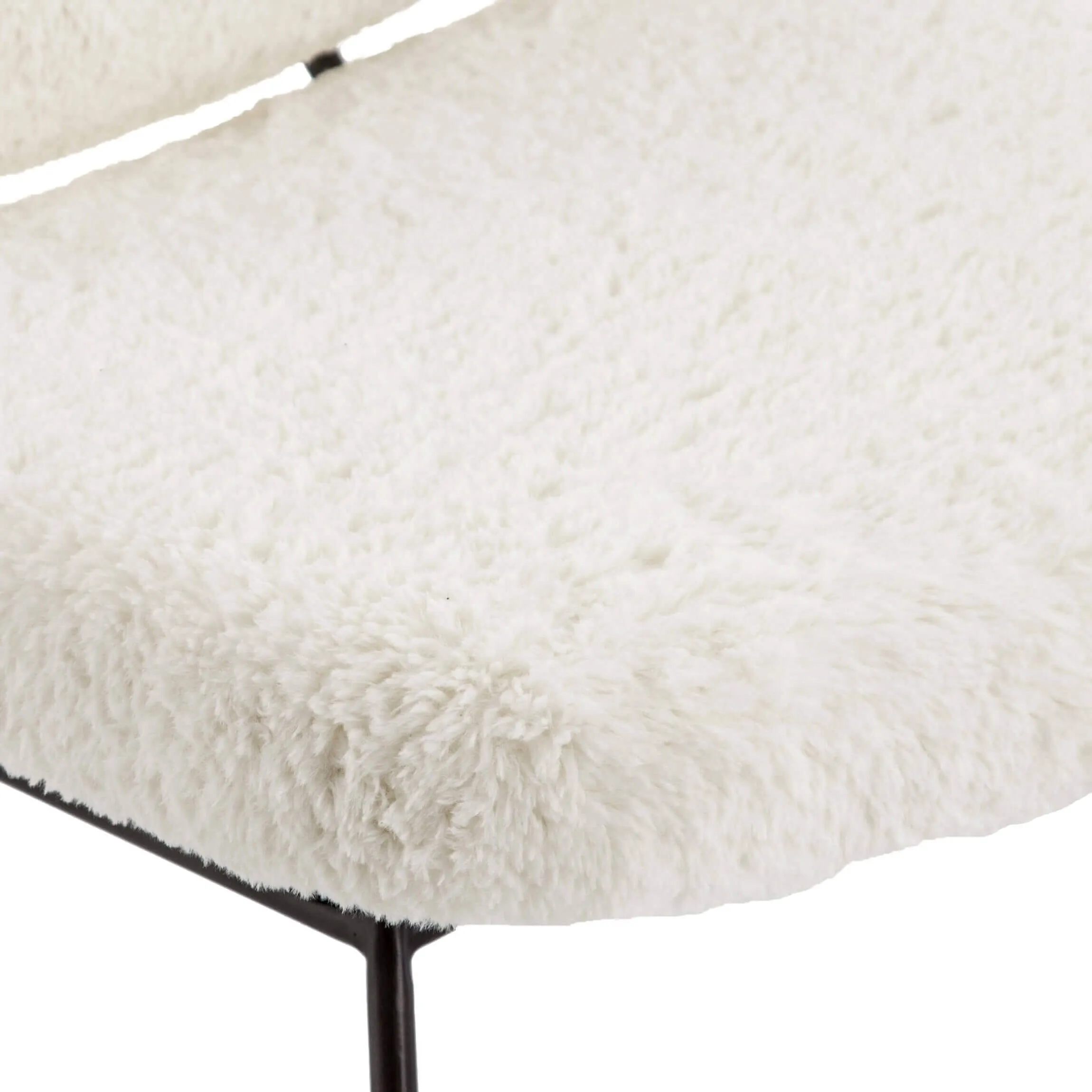 Caleb Chair, Ivory Angora