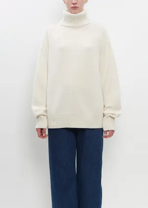 Cashmere n°20 Oversize Xtra Sweater — Chalk