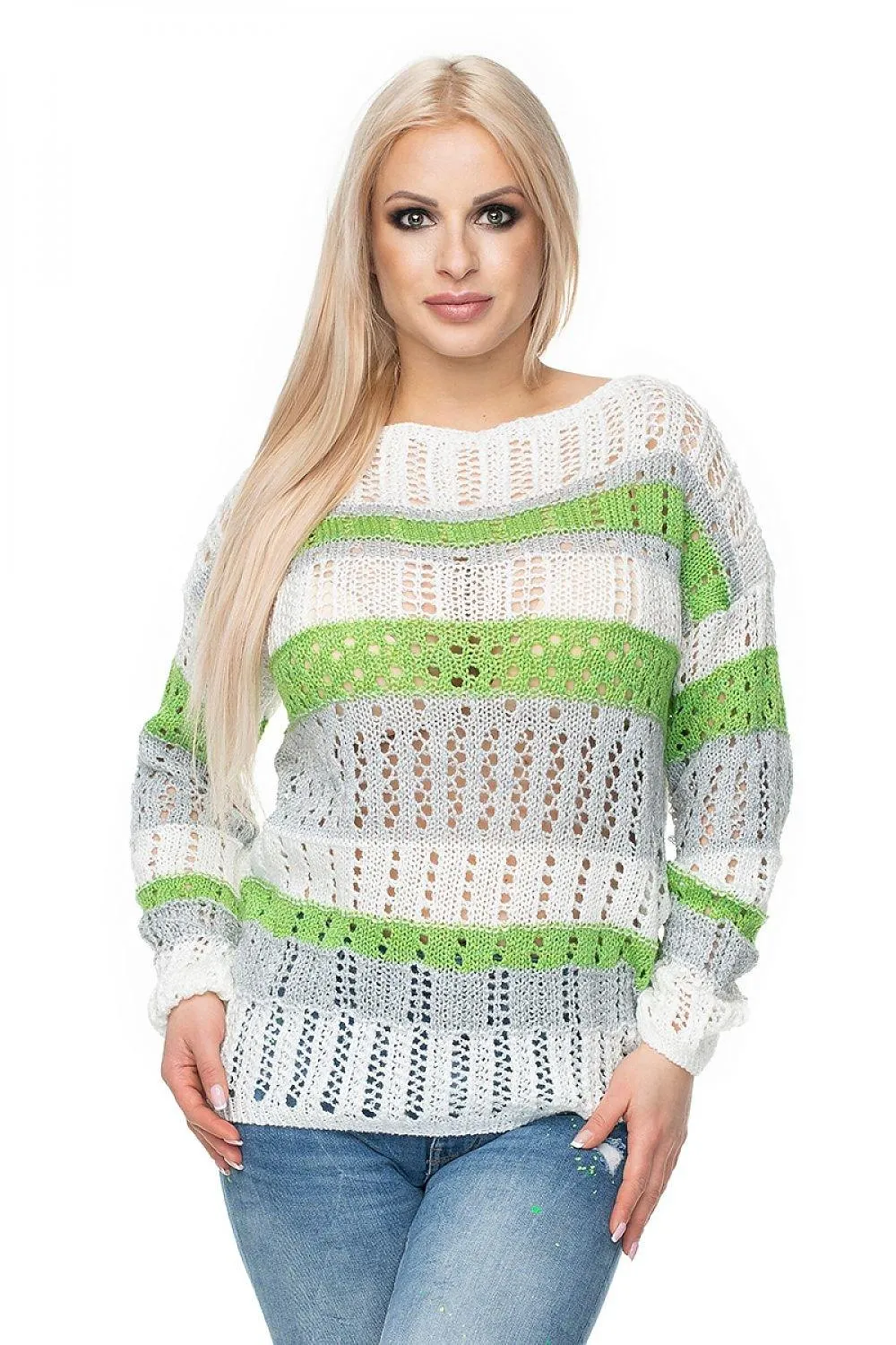 Chic Colorful Peekaboo Pullover