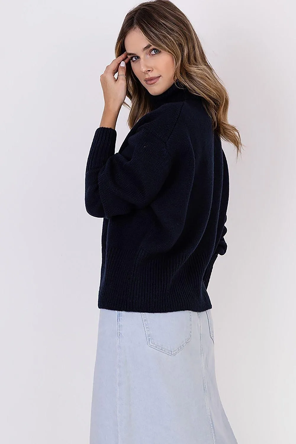 Chic Comfort Knit Turtleneck Sweater