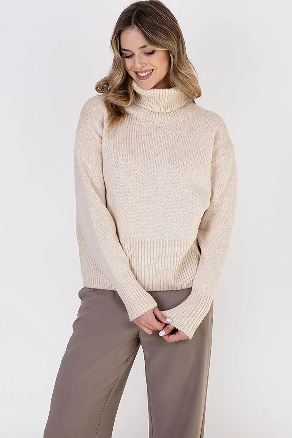 Chic Comfort Knit Turtleneck Sweater