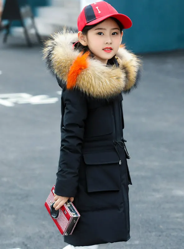 Children's Down Coat Down Jacket With Pocket