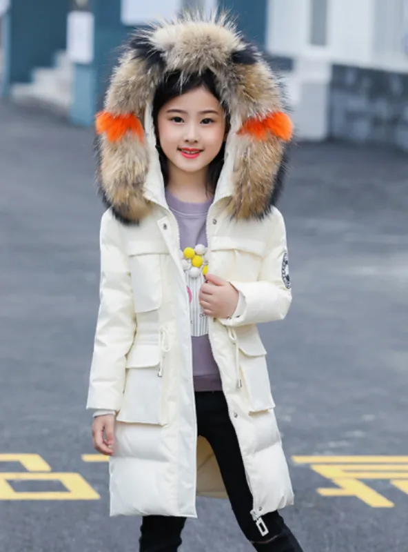 Children's Down Coat Down Jacket With Pocket