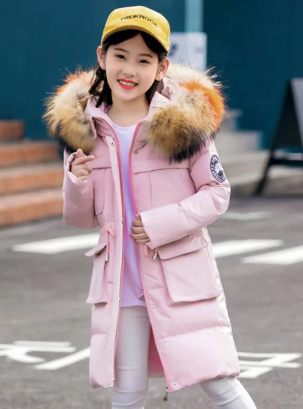 Children's Down Coat Down Jacket With Pocket