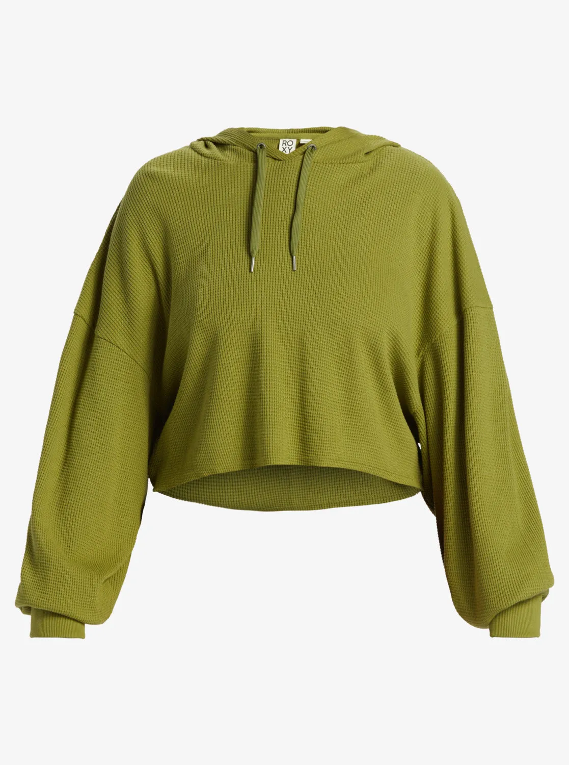 Chloe Kim Off Duty Crop Hoodie - Iguana