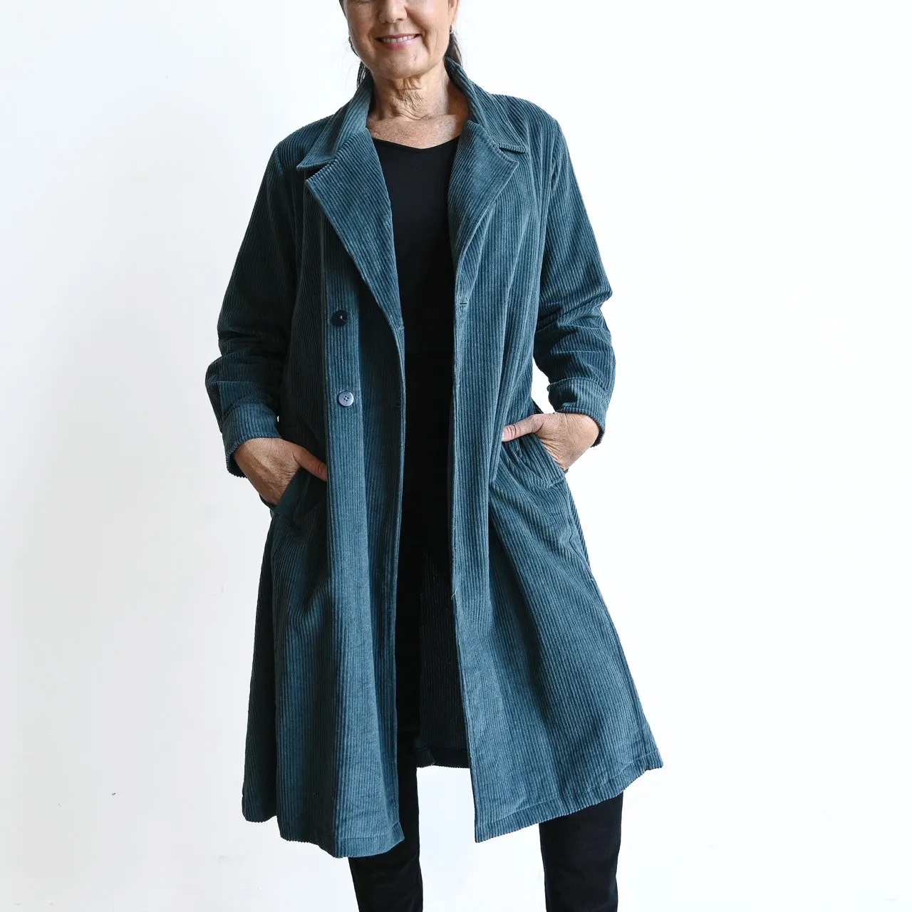 Corduroy Trench Coat by Orientique Australia - 22910