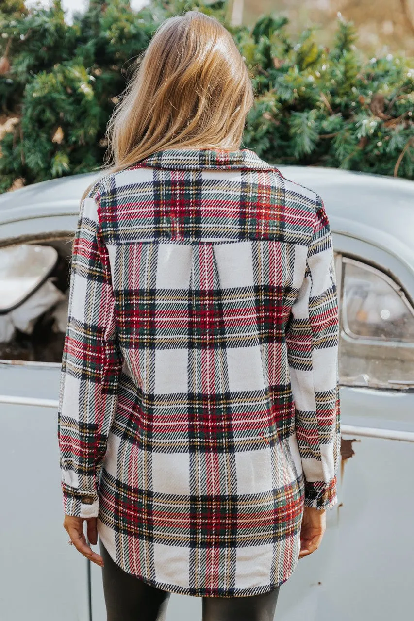 Deck The Halls Plaid Shacket