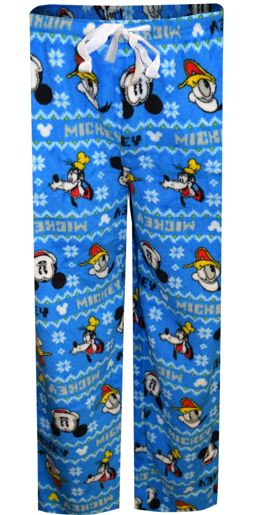 Disney Mickey Mouse and Friends Fair Isle Plush Fleece Lounge Pants