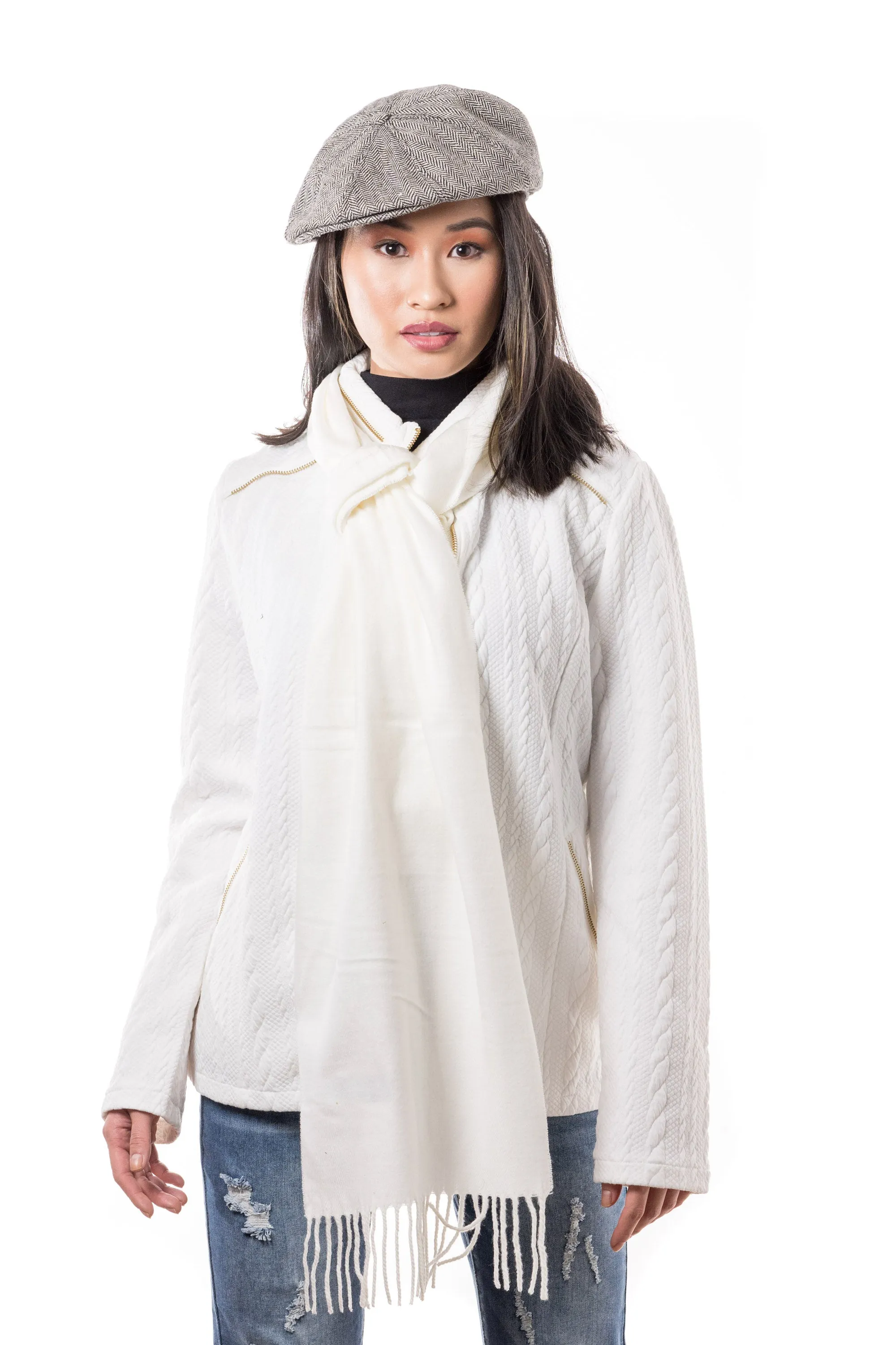 Eva Sweater- Jacket (Ivory)