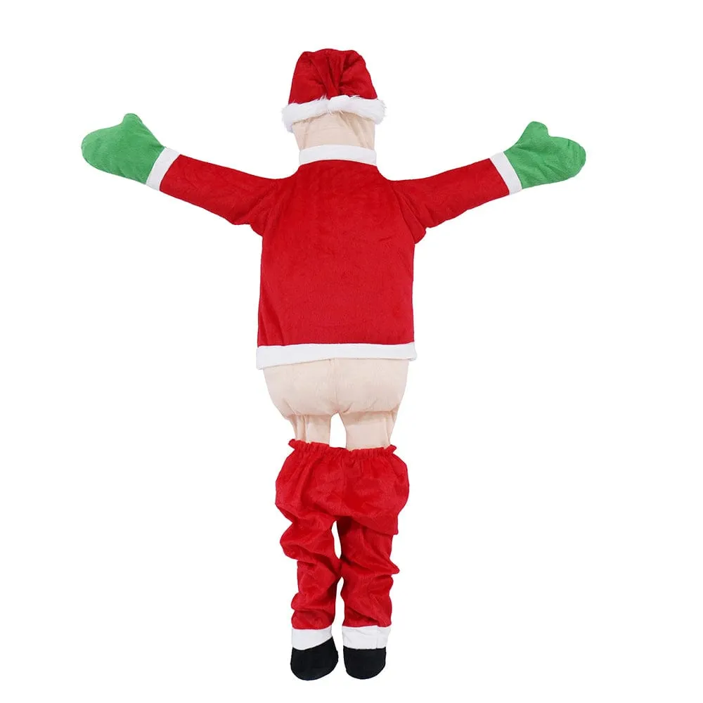 Hanging Plush Santa Pants Down (115cm)