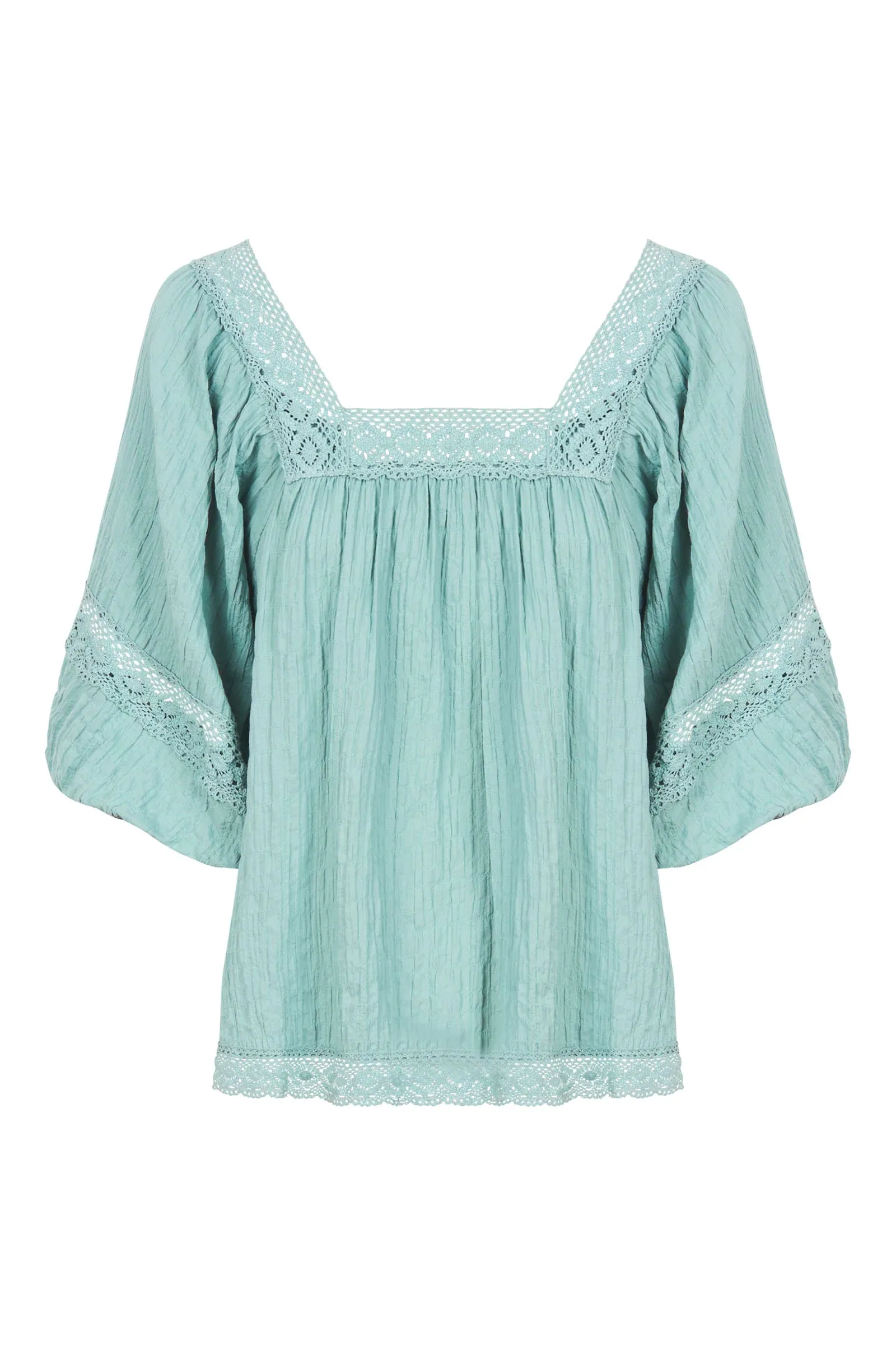 Isle of Mine Fleur Top - Seafoam