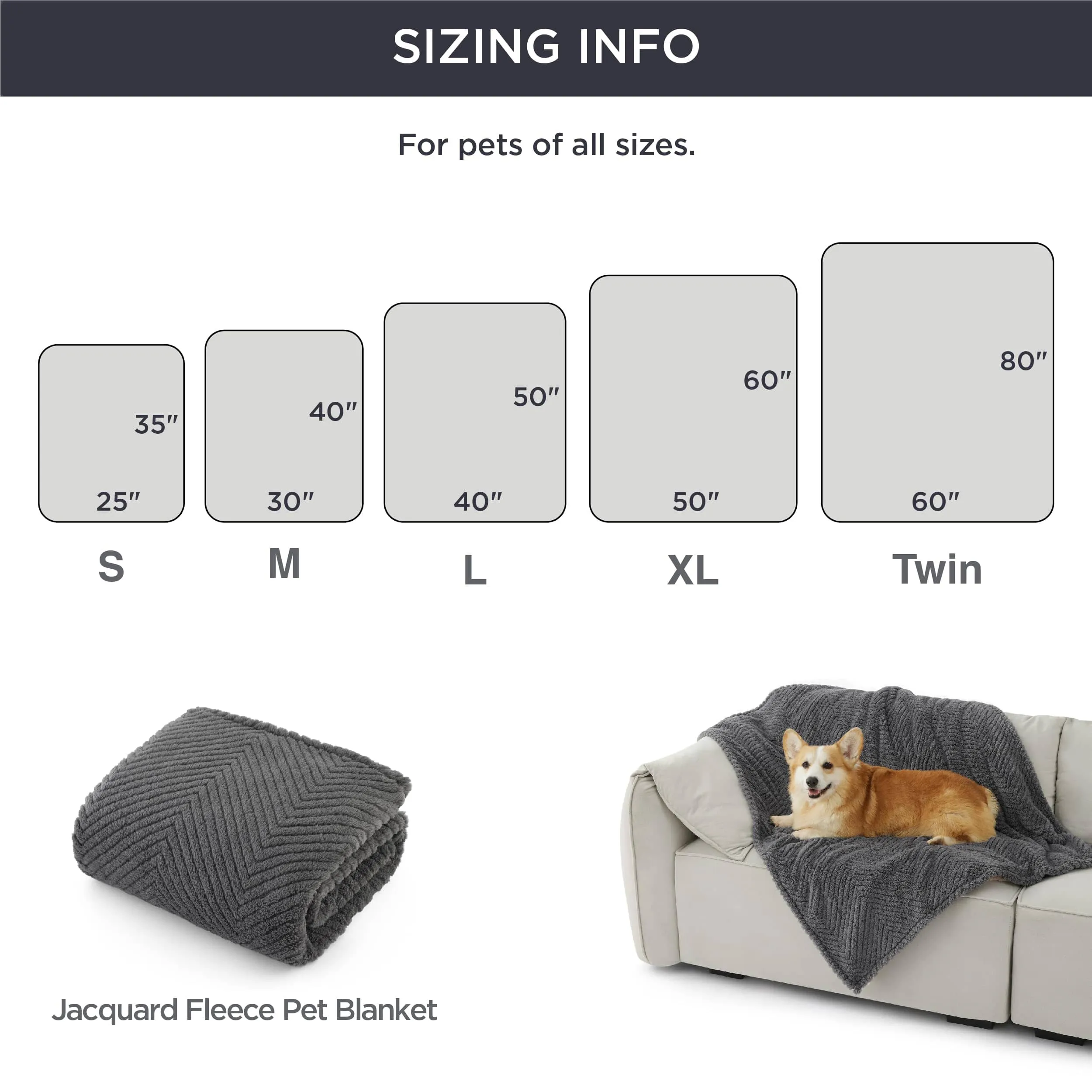 Jacquard Fleece Pet Blanket