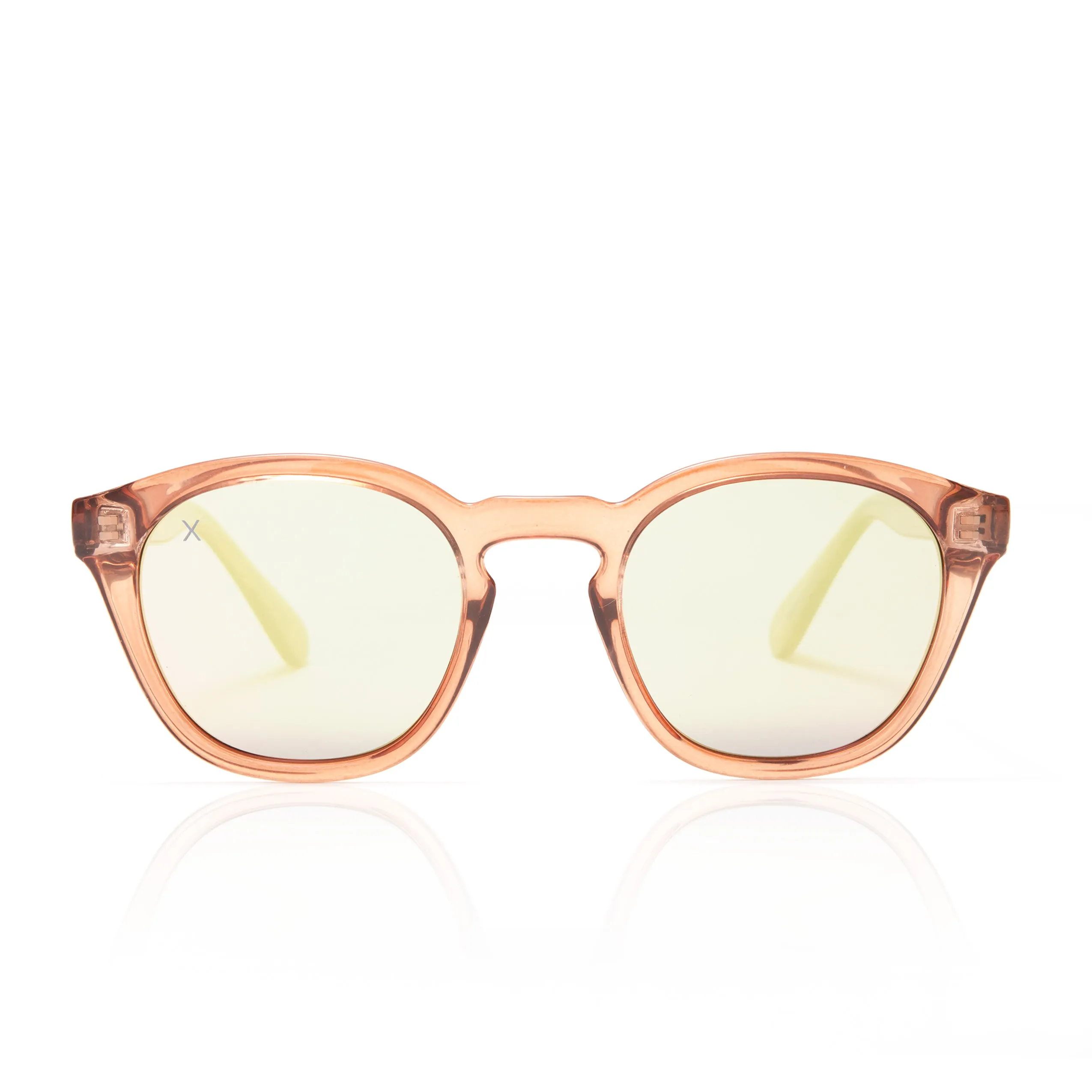 larchmont - taupe crystal   beige mirror sunglasses