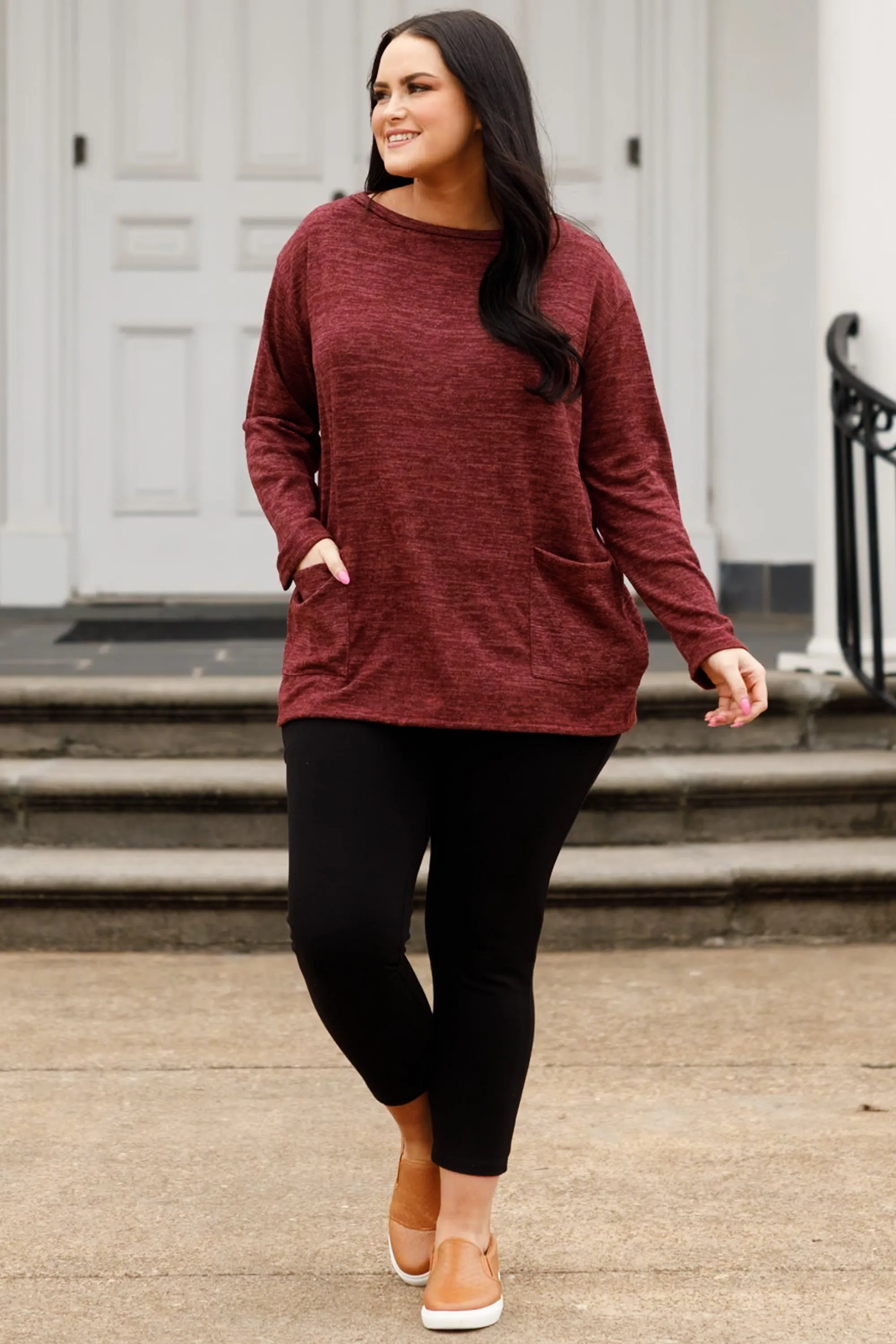 Love Launch Top, Burgundy