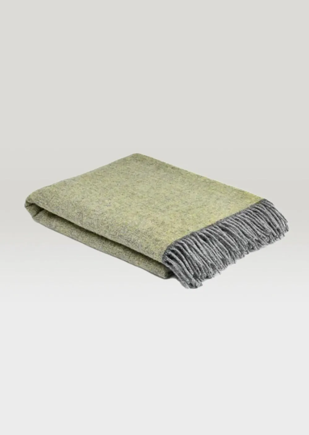 Mcnutt Pure Wool Throw | Cosy Lemon