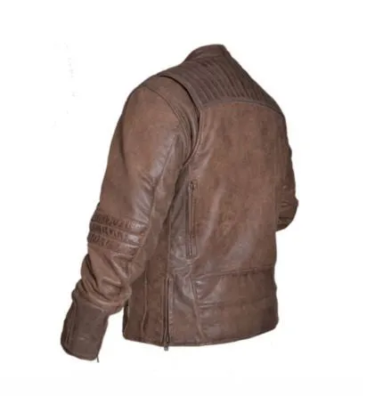 Mens Leather Jacket - Brown