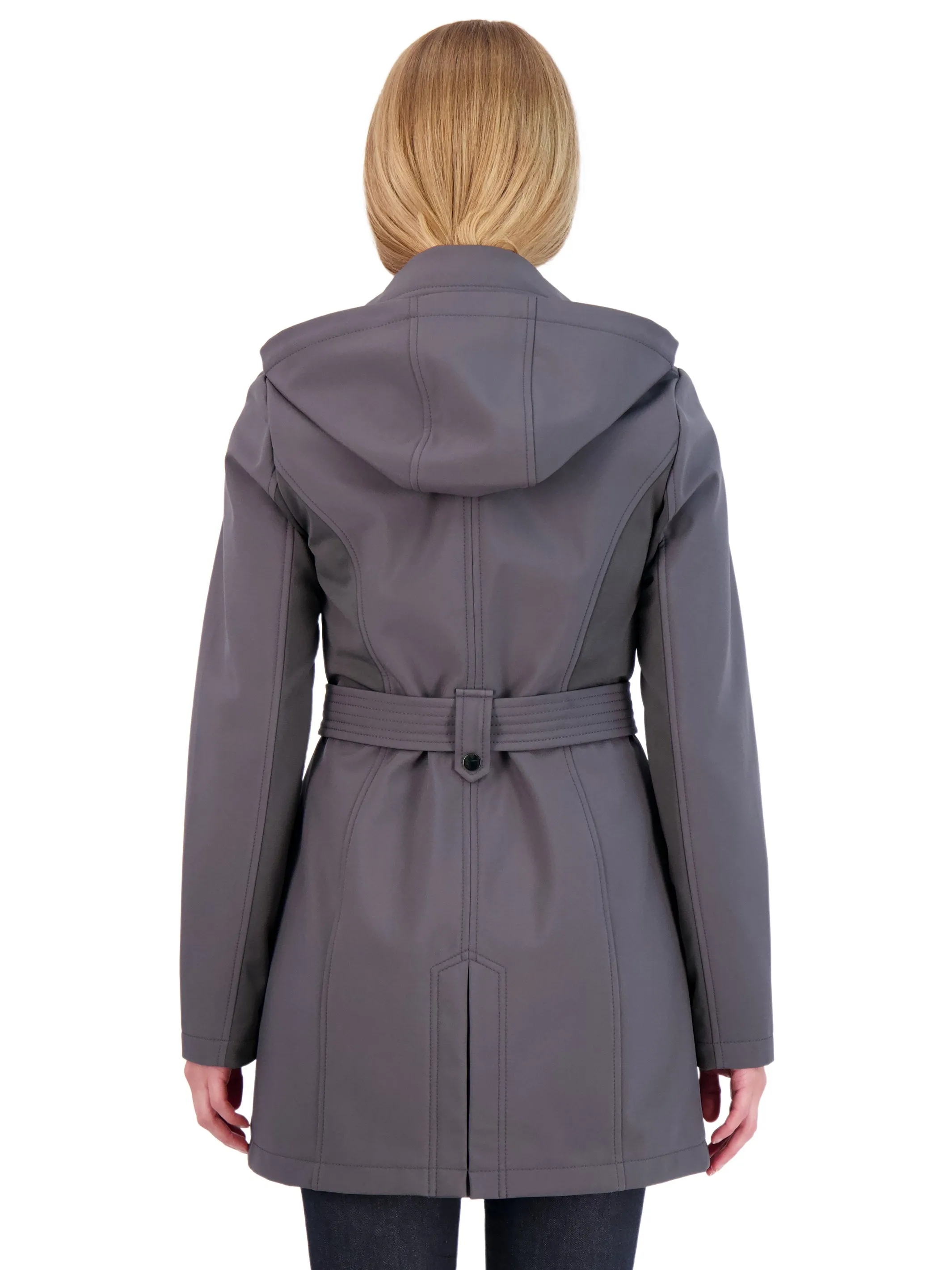 Sebby Collection Women's Softshell Trench Coat