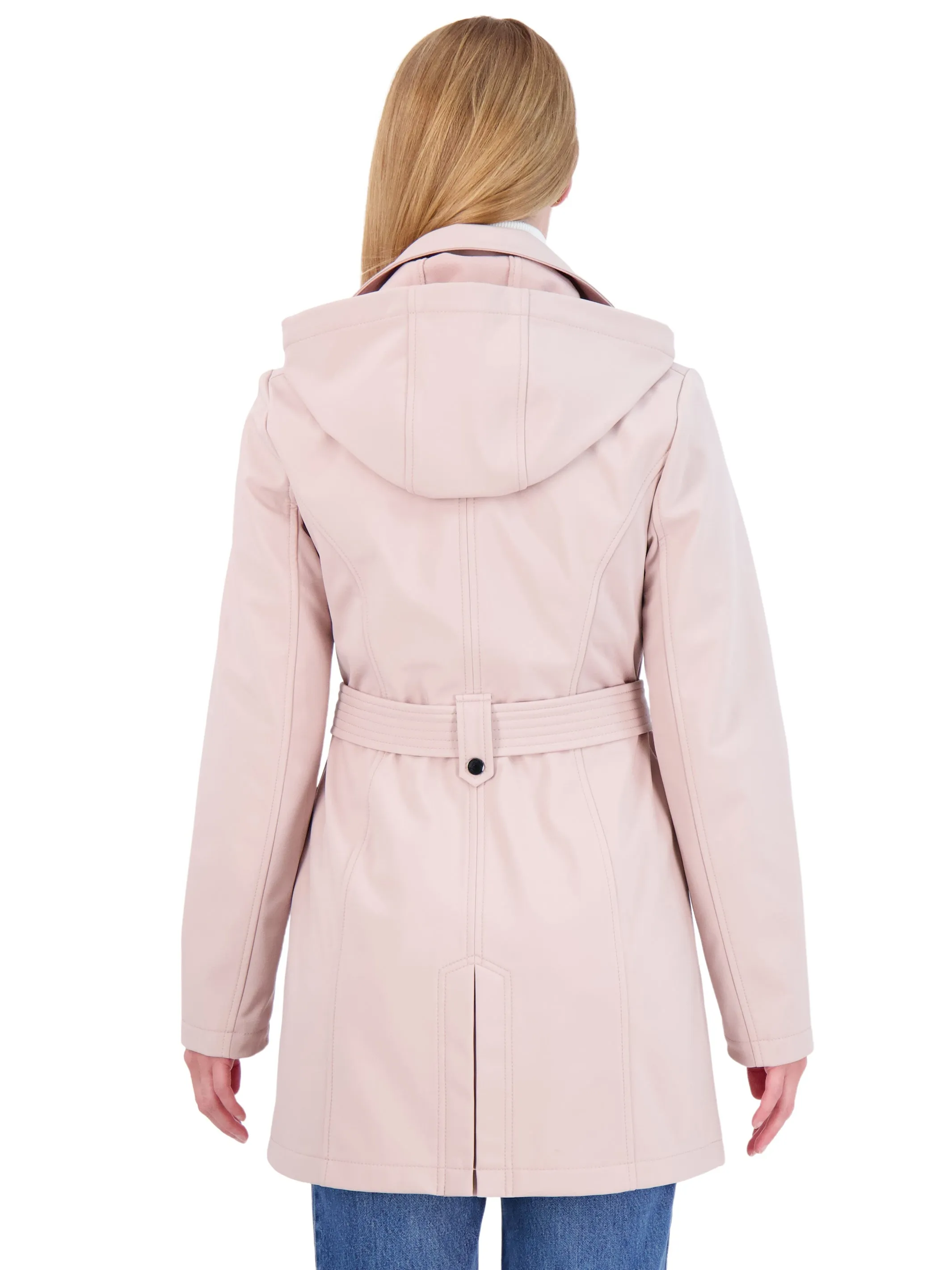 Sebby Collection Women's Softshell Trench Coat