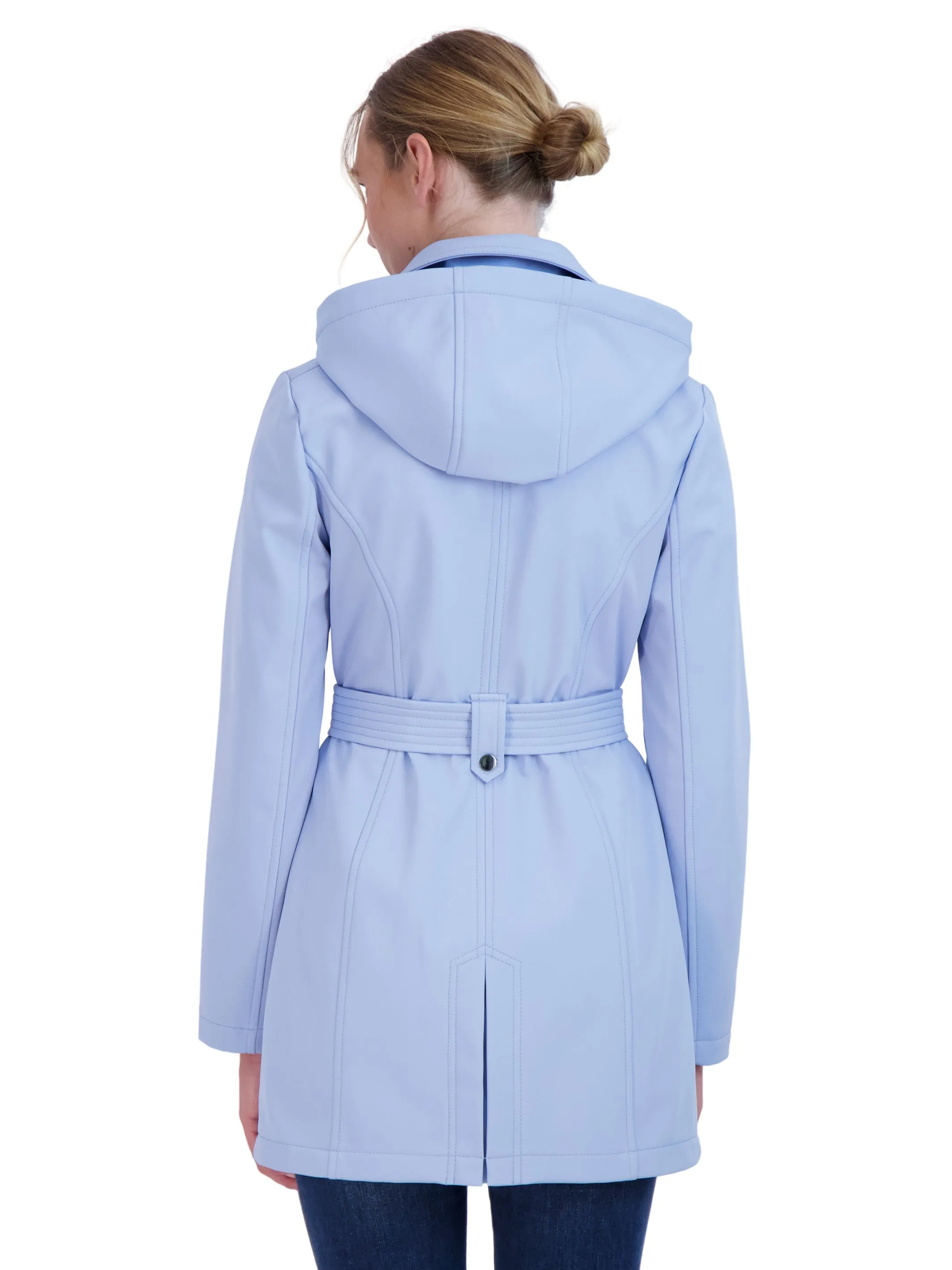 Sebby Collection Women's Softshell Trench Coat