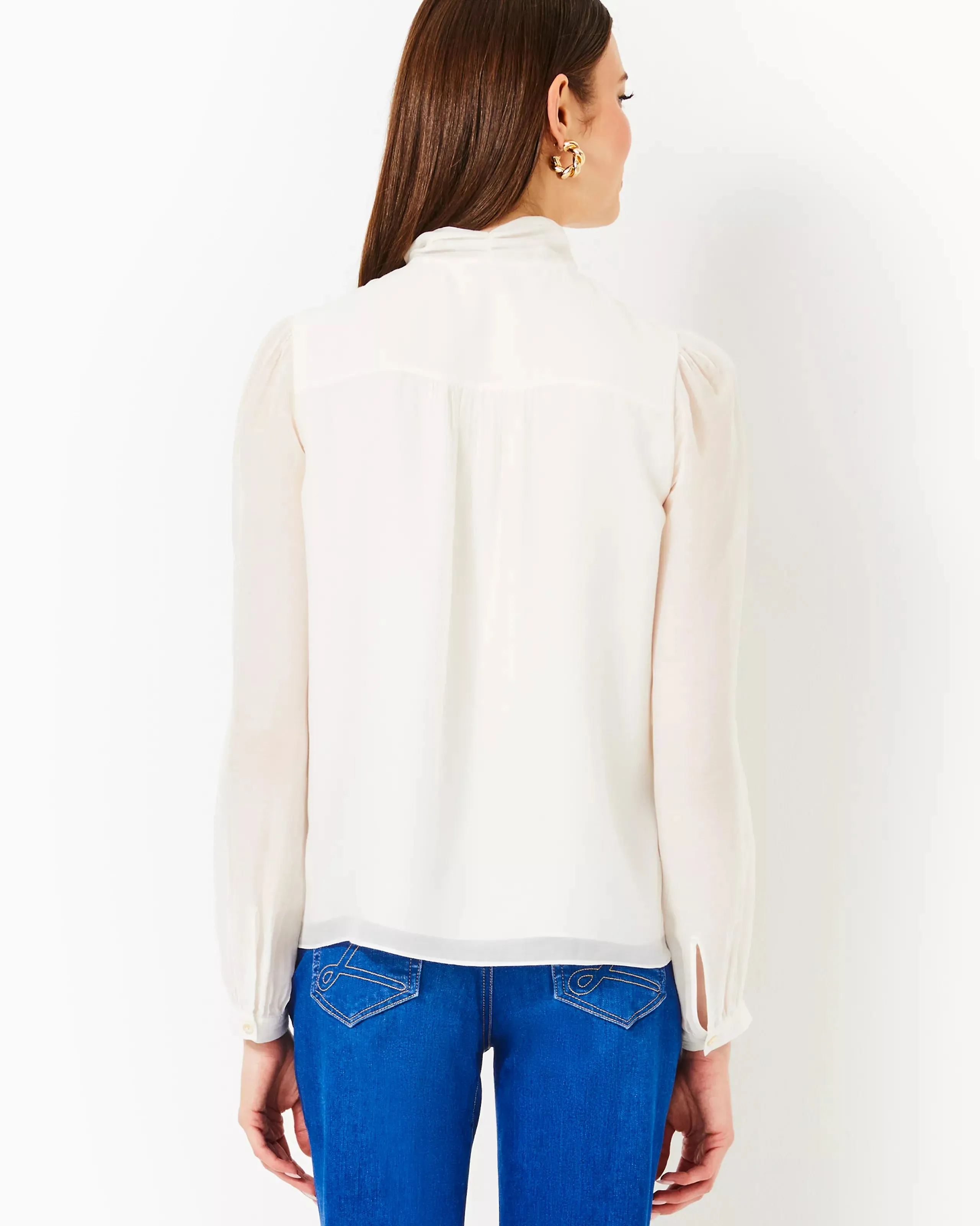 Teague Cotton Silk Top (Coconut)