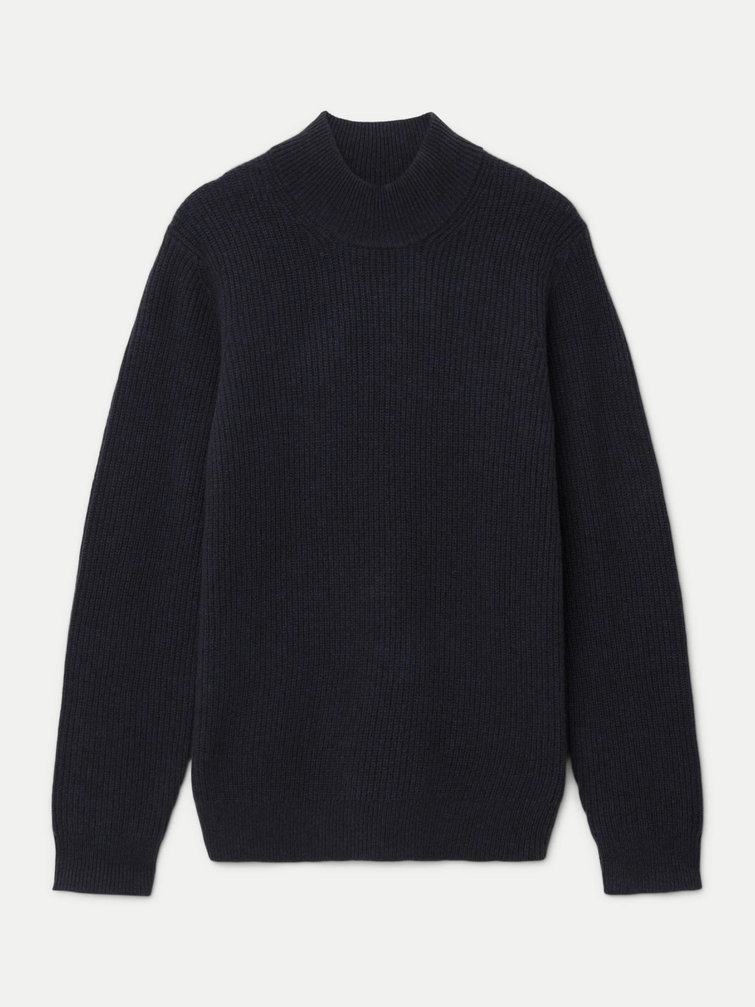 The Yak Wool Mock Neck  in Navy