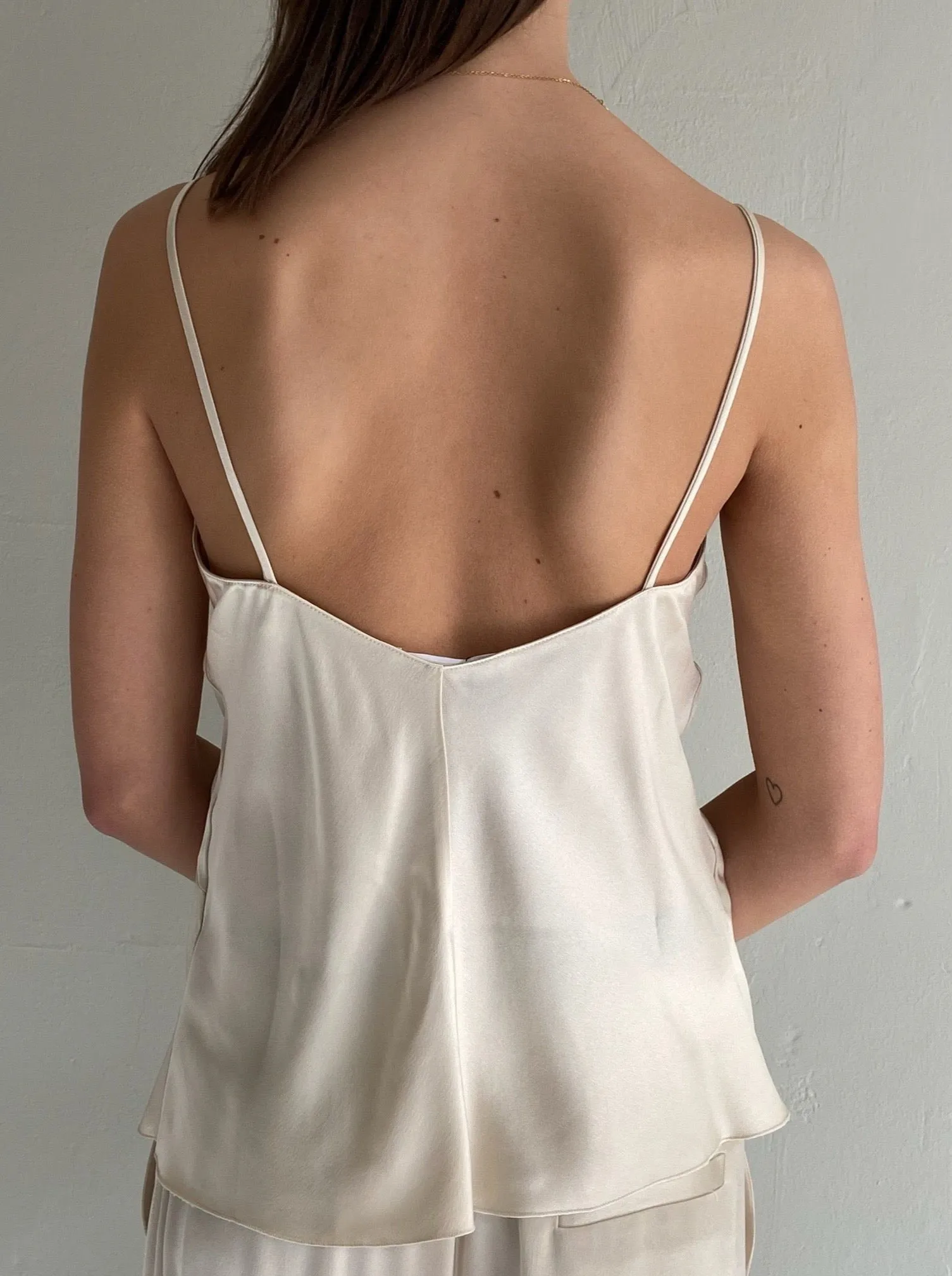 Top with thins straps - butter