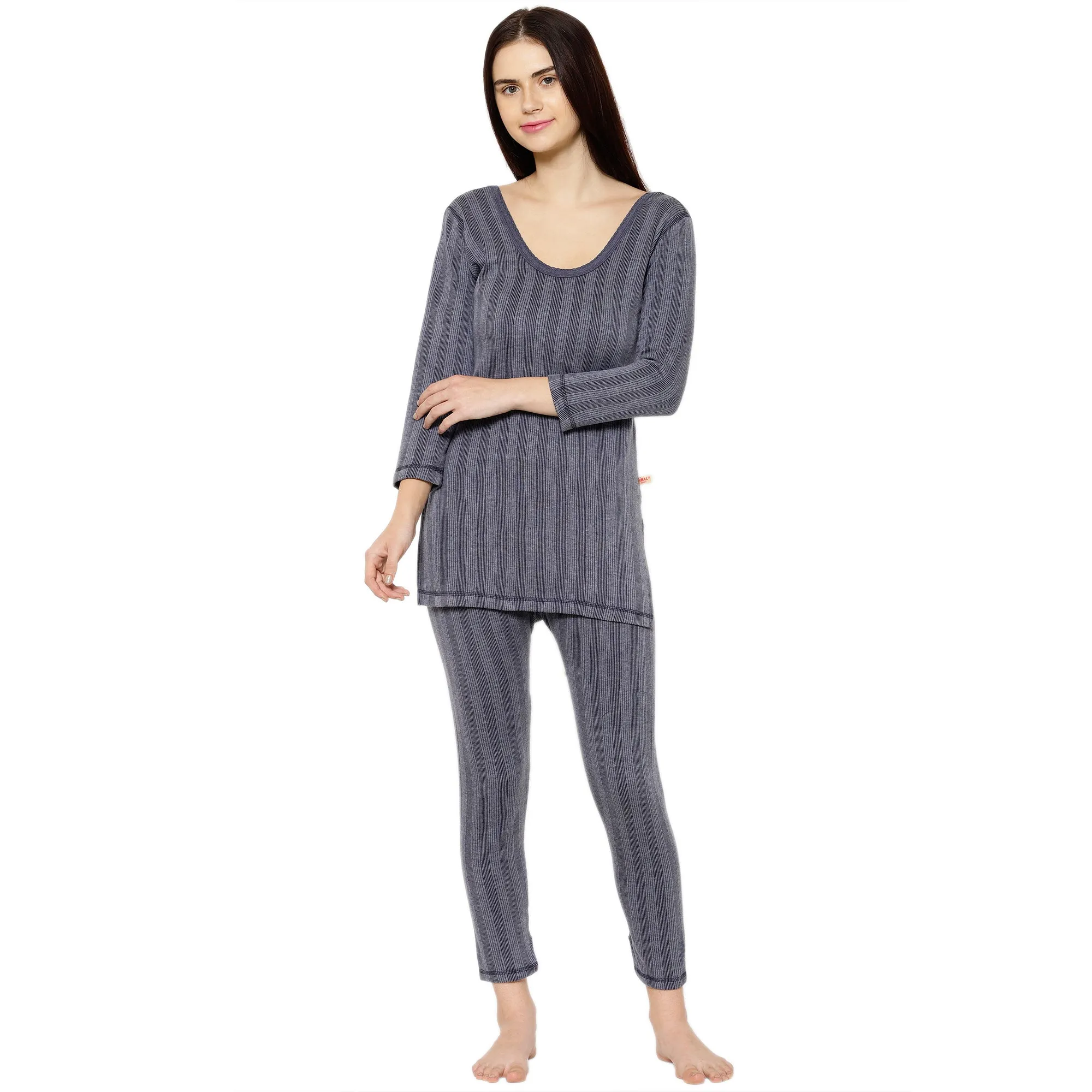 Vimal Jonney Blue Top - Bottom Set Thermal For Women's