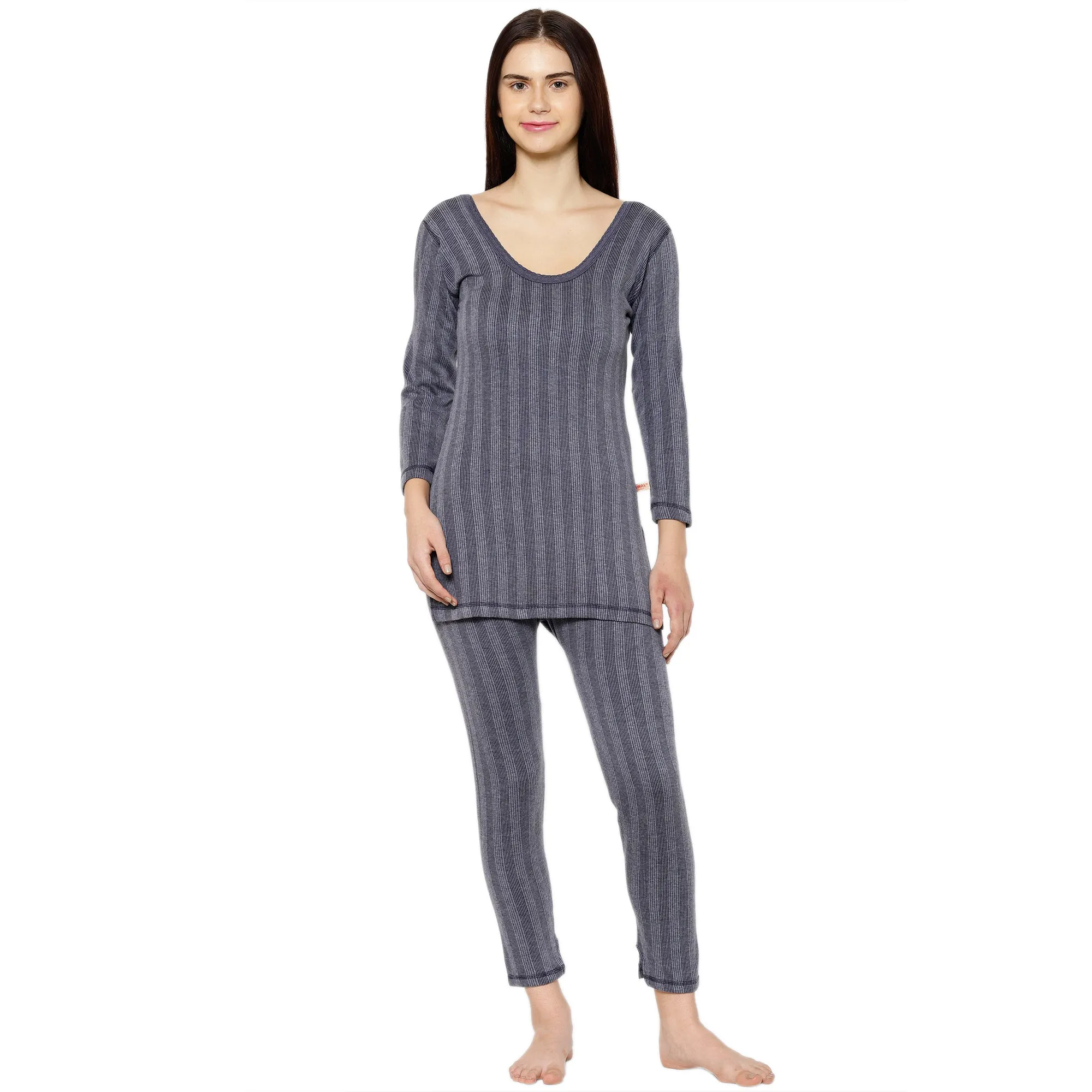 Vimal Jonney Blue Top - Bottom Set Thermal For Women's