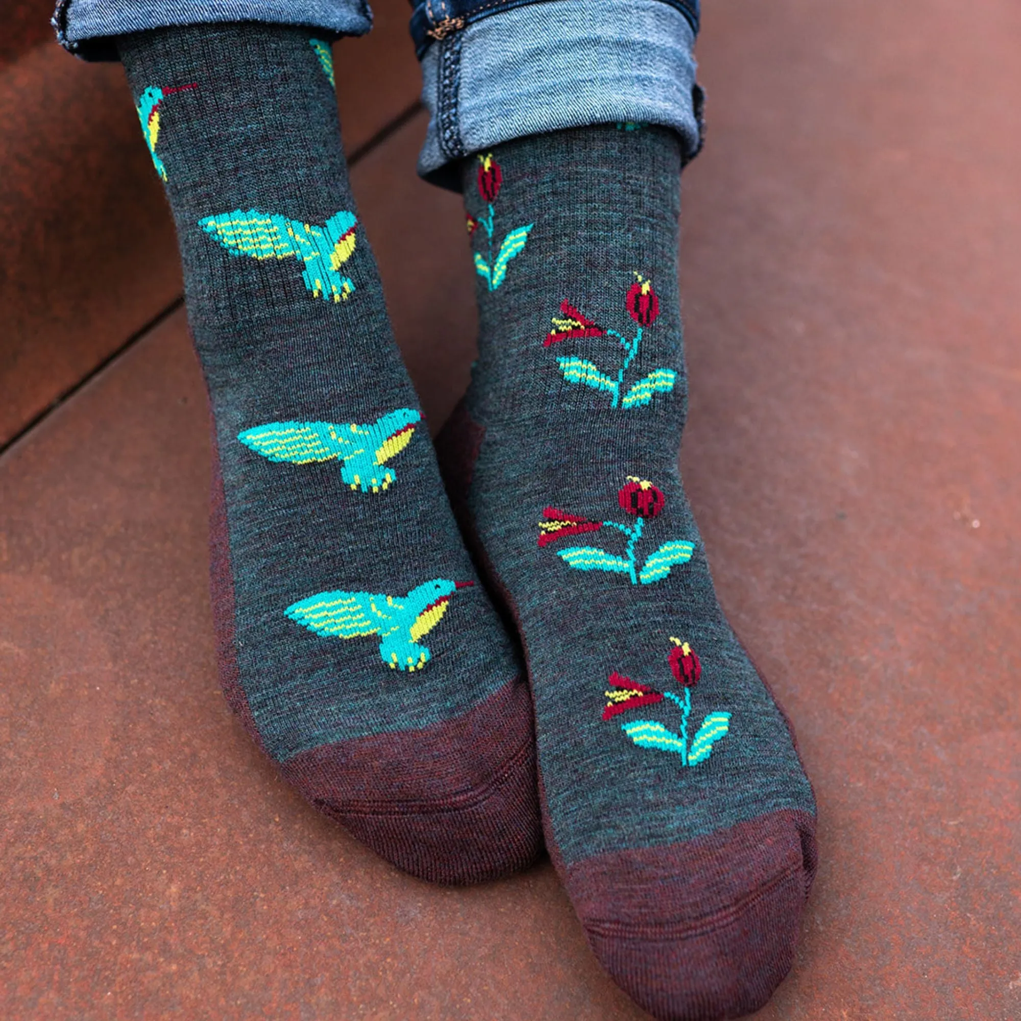 Women's Hummingbird Merino Wool Socks