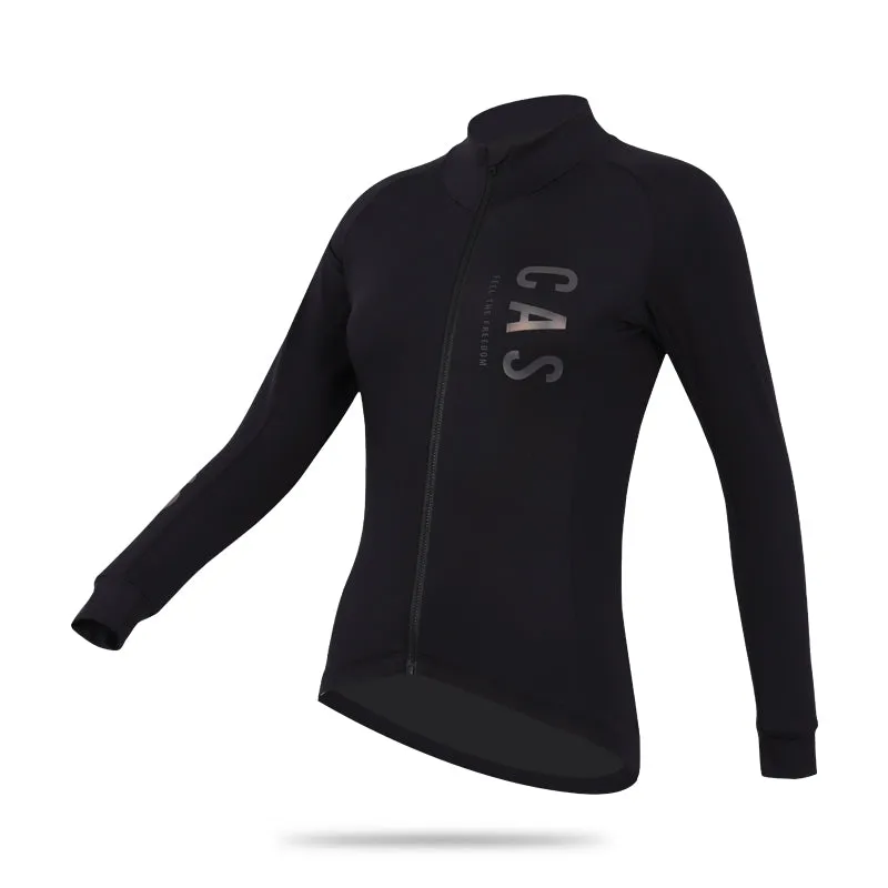 Women's Midnight Black LS Thermal Jersey