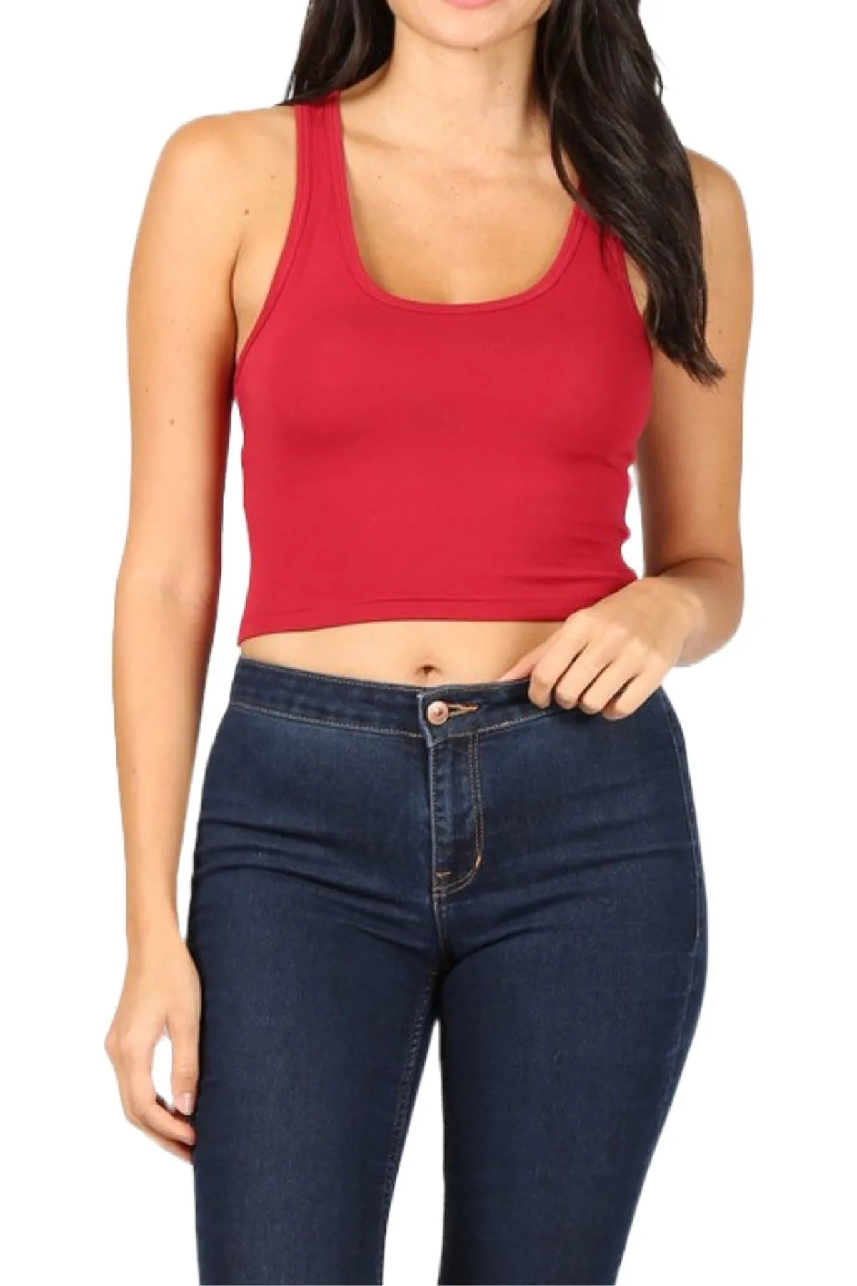 Women's Racerback Tank Crop Top