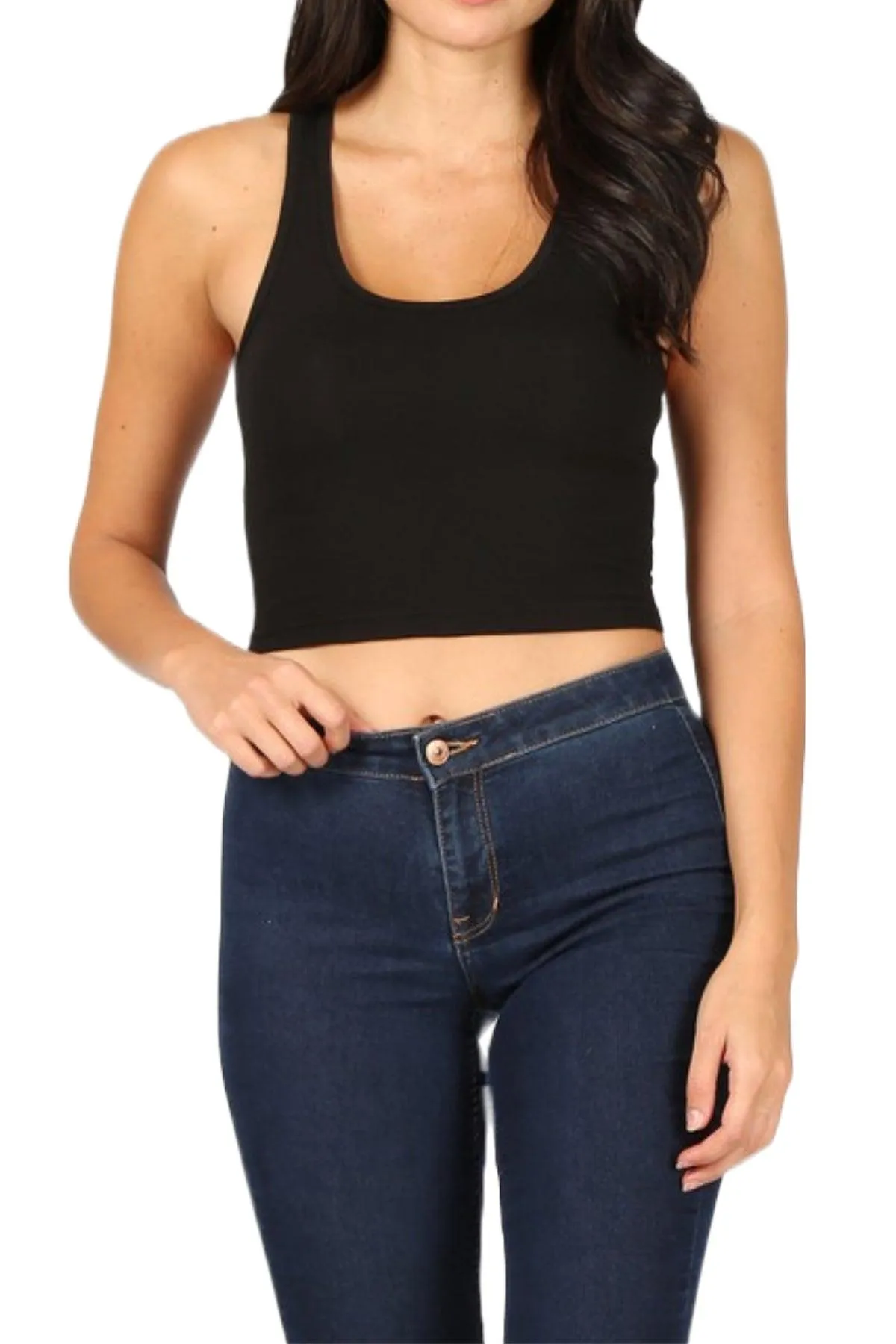 Women's Racerback Tank Crop Top